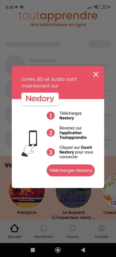 lien telechargement appli nextory copy