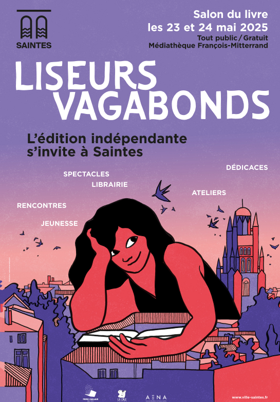 affiche du salon du livre 2025 Edition indépendante - Saintes